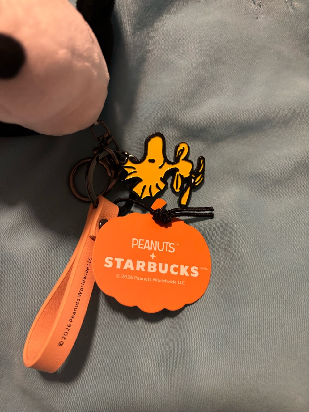 Peanuts + Starbucks Snoopy Plush Keychain - Picture 2 of 4
